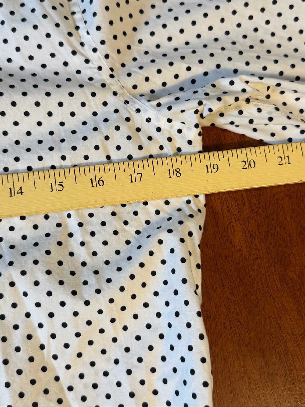 Lauren Ralph Lauren Polka Dot Button Down White Black Parisian Chic Medium - Picture 8 of 11
